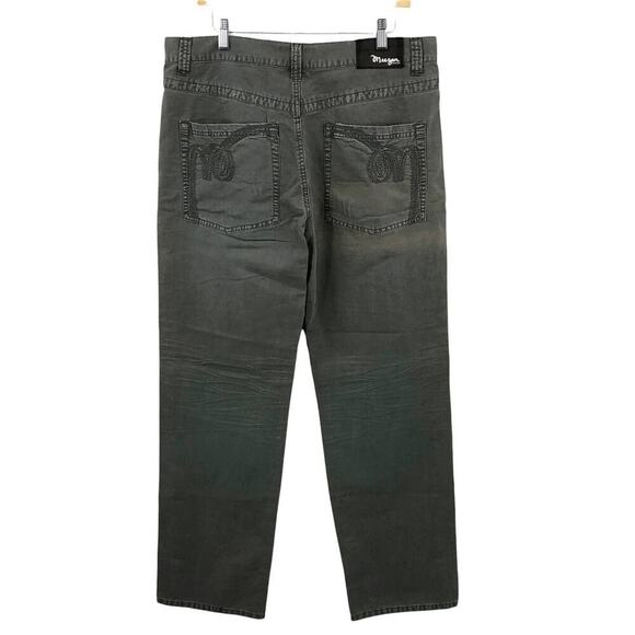 Meezan Men's Khaki Pants 36 Quarry Green Distressed Straight Leg Trousers NWT - Picture 6 of 8